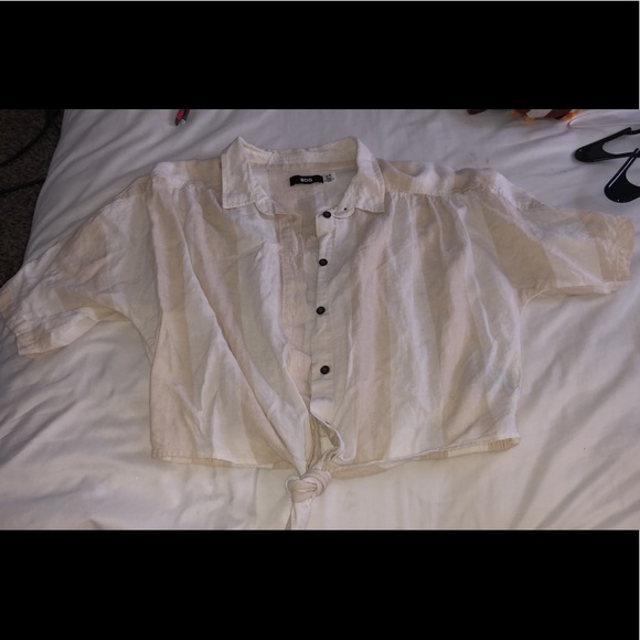 Crop Button Up - Picture 1 of 2